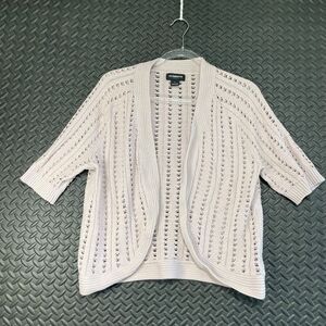 Liz Claiborne Knitted Light Brown Cardigan Sweater Casual Wear‎ Women's Size L